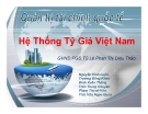 Bài thuyết trình Quản trị tài chính quốc tế: Hệ thống tỷ giá Việt Nam