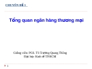 Chuyên đề Tổng quan ngân hàng thương mại -  PGS.TS. Trương Quang Thông