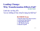 Bài thuyết trình Leading Change: Why Transformation Efforts Fail