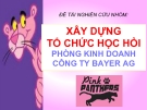 Thuyết trình đề tài nghiên cứu nhóm: Xây dưng tổ chức học hỏi phòng kinh doanh công ty Bayer AG