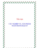 Tiểu luận: Các nghiệp vụ, sản phẩm ngân hàng đại lý