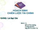 Tiểu luận: Hoạch định chiến lược tài chính