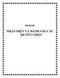 Tiểu luận: Nhận diện và đánh giá các quyền chọn