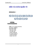 Tiểu luận: Phân tích về cuộc khủng hoảng tài chính 2008. Nguyên nhân và giải pháp