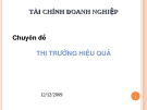 Chuyên đề: Thị trường hiệu quả