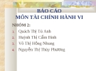 Báo cáo môn tài chính hành vi: Sự giảm sút  của các chu kỳ bất thường trên thị trường chứng khoán Singapore