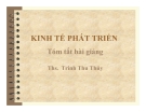 Bài giảng Kinh tế phát triển: Chương 1 - Ths. Trinh Thu Thủy