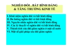 Bài giảng Nghèo đói bất bình đẳng và tăng trưởng kinh tế