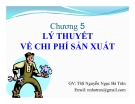 Bài giảng Kinh tế vi mô: Chương 5 - Ths. Nguyễn Ngọc Hà Trân