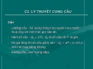 Bài giảng Kinh tế học - Chương 2: Lý thuyết cung cầu