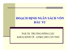 Bài giảng Tài chính doanh nghiệp: Chương 7 - PGS.TS. Trương Đông Lộc