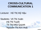 Cross-cultural communication 1: Some differences between the vietnamese and the american in communication styles