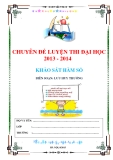 Chuyên đề luyện thi ĐH(2013-2014): Khảo sát hàm số