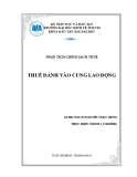 Tiểu luận: Thuế đánh vào cung lao động