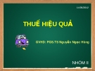 Thuyết trình thuế: Thuế hiệu quả