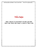 Tiểu luận: Thực trạng và giải pháp vấn đề lạm thu, thất thu thuế thu nhập cá nhân ở Việt Nam