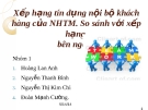 Thuyết trình: Xếp hạng tín dụng nội bộ khách hàng của NHTM. So sánh với xếp hạng bên ngoài