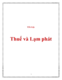 Tiểu luận thuế: Thuế và lạm phát