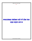 Phương trình vô tỉ ôn thi Đại học năm 2014