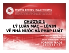 Bài giảng Pháp luật đại cương: Chương 1 - GV. Nguyễn Hoàng Mỹ Linh