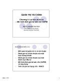 Bài giảng Quản trị tài chính doanh nghiệp: Chương 4 - PGS.TS. Nguyễn Thu Thủy