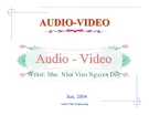 Bài giảng Kỹ thuật Audio - Video - TS. Nguyễn Duy Nhật Viễn