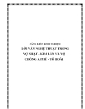 SKKN: Lời văn nghệ thuật trong Vợ nhặt - Kim Lân và Vợ chồng A Phủ - Tô Hoài