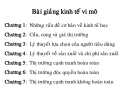 Bài giảng Kinh tế vi mô (7 chương)