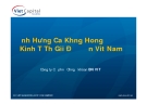 Ảnh hưởng của khủng hoảng kinh tế thế giới đến Việt Nam