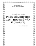 SKKN: Phần mềm hỗ trợ dạy - học Ngữ Văn 12 (học kỳ II)