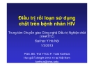 Bài giảng Điều trị rối loạn sử dụng chất trên bệnh nhân HIV