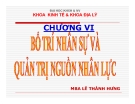 Bài giảng Quản trị học: Chương 6 - MBA Lê Thành Hưng