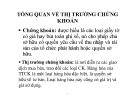 Bài giảng Tổng quan về thị trường chứng khoán