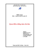 Tiểu luận: Quan điểm chống toàn cầu hóa