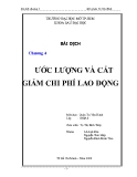 Tiểu luận: Ước lượng và cắt giảm chi phí lao động