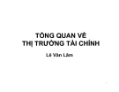 Bài giảng Tổng quan về thị trường tài chính - Lê Văn Lâm