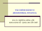 Bài giảng Thị trường tài chính: Chương 3 - PGS.TS. Trương Đông Lộc