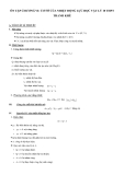 Ôn tập chương VI: Cơ sở của nhiệt động lực học Vật lý 10 THPT Thanh Khê