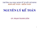 Bài giảng Nguyên lý kế toán: Chương 1 - GV. Phạm Thanh Liêm