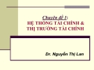 Chuyên đề 1: Hệ thống tài chính & thị trường tài chính - Dr. Nguyễn Thị Lan