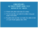 Chuyên đề : Sự phát triển khu vực kinh tế tư nhân tư nhân