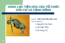 Thuyết trình: Năng lực tiến hóa của tổ chức dân cư và cộng đồng