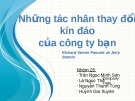 Thuyết trình: Những tác nhân thay đổi kín đáo của công ty bạn