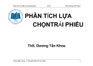 Bài giảng Phân tích lựa chọn trái phiếu - ThS.Dương Tấn Khoa