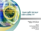 Thuyết trình: Thay đổi tư duy công ty