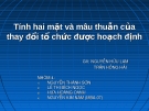 Thuyết trình: Tính hai mặt và mâu thuẫn của thay đổi tổ chức được hoạch định