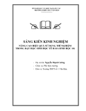 SKKN: Nâng cao hiệu quả sử dụng thí nghiệm trong dạy học Sinh học tế bào (Sinh học 10)