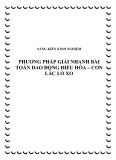 SKKN: Phương pháp giải nhanh bài toán dao động điều hòa – Con lắc lò xo