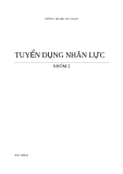 Tiểu luận: Tuyển dụng nhân lực