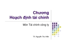 Bài giảng tài chính doanh nghiệp: Chương 1 - TS. Nguyễn Thu Hiền